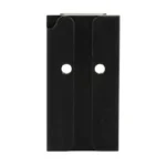 DNZ PLATE FOR GLOCK MOS AIMPOINT, black rectangular plate in top view with two mounting holes