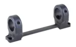 DNZ GM RPR X BOLT 2 LA HIGH 1" BLK, black one-piece two-ring scope mount in angled view