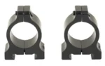 DNZ Freedom Reaper 2PC Vertical Med black scope ring pair in front view