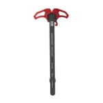 ARMASPEC VICTORY CHARGING HANDLE RED top view with black shaft and red handles