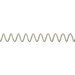ARMASPEC braided buffer spring AR15, silver, side view showing coiled construction