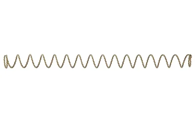 ARMASPEC braided buffer spring AR15, silver, side view showing coiled construction