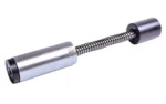 ARMASPEC SOUND MIT BUFFER AR10 GEN3 silver and black buffer assembly with exposed spring, angled view