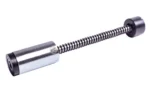 ARMASPEC SOUND MIT BUFFER AR9 GEN3 silver buffer assembly with exposed spring, angled side view