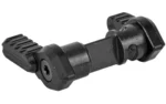 ARMASPEC SFT45/90 Ambi Safe/Sele, black angled view with two ribbed selector levers
