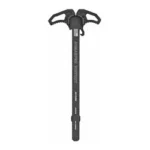 ARMASPEC VICTORY charging handle, black top view with wide curved dual latches