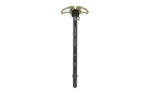 ARMASPEC VICTORY AR10 charging handle, black and FDE top view with curved dual latches
