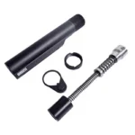 ARMASPEC SRS BUFFER KIT C GEN 4, black tube, spring assembly and two rings laid out