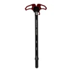 ARMASPEC VICTORY AR10 CHRG HNDL black charging handle with red levers, top view