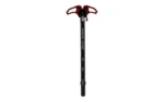 ARMASPEC VICTORY AR10 CHRG HNDL black charging handle with red levers, top view