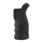 ERGO TDX-0 DLX black pistol grip, side view with curved backstrap and finger grooves