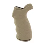 ERGO X Grip Heavy Texture FDE, side view with pebbled surface and curved backstrap