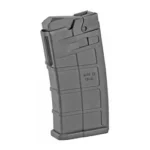 JTS M12AR magazine black, angled side view with straight body and molded panels
