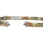 BLUE FORCE VICKERS ONE PB SLING MC, multicam sling laid flat with metal hooks and adjusters