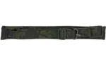 BL FORCE VICKERS PADDED 2-1 SLNG MCB green camouflage sling, laid flat with black buckles