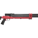 JTS AIRACUDA PRS MAX .25 10RD RED/BK red and black air rifle, right-side view