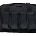 LEGEND PEGASUS TAC PISTOL CS BLK black case front view with handles and three exterior pouches