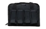 LEGEND PEGASUS TAC PISTOL CS BLK black case front view with handles and three exterior pouches