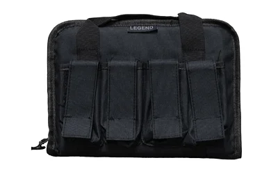primary-14888 LEGEND PEGASUS TAC PISTOL CS BLK black case front view with handles and three exterior pouches