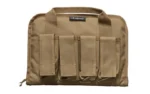 LEGEND PEGASUS TAC PISTOL CS DE tan case front view with handles and three exterior pouches