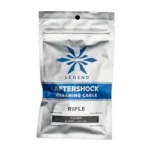 Legend Aftershock cleaning cable in silver resealable retail pouch, front view