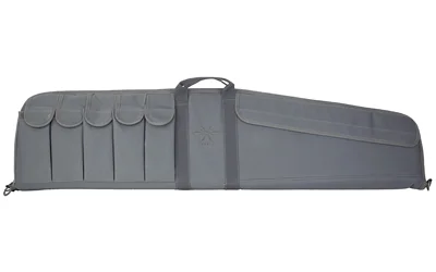LEGEND PEGASUS TAC RIFLE CS, gray soft rifle case with carry handle and exterior loops, side view
