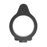 GEISSELE SUPER GAS BLOCK, black front view with circular opening and lower mounting screws