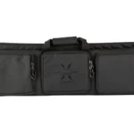 LEGEND CHIMERA DLX SNGL WPNS CS BLK, black side view with carry handles and three front pockets