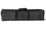 LEGEND CHIMERA DLX SNGL WPNS CS BLK, black side view with carry handles and three front pockets