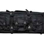 LEGEND PHOENIX TAC RIFLE CS black case front view with handles, shoulder strap and exterior pockets