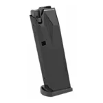 Bersa Thunder matte black magazine in angled side view with extended base plate