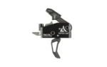 RADIAN VERTEX TRIGGER CBX CURVED BLK, black trigger unit in side view with curved trigger shoe