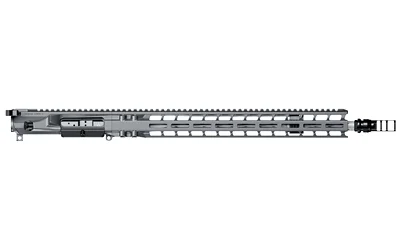 RADIAN UPPER 18-inch 6MM ARC GRAY right-side view with gray slotted handguard and muzzle device
