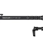 RADIAN COMBO RAPTOR SD/TALON BLK black charging handle and selector components laid out