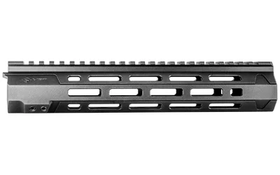 Mission First Tactical MFT EXTREME DUTY FREE FLOAT MLOK, black side view with top rail and slots