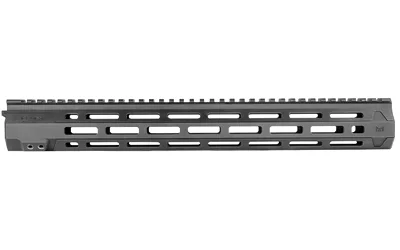 primary-15019 Mission First Tactical MFT EXT DUTY FREE FLT RL MLOK, black side view with top rail and slots