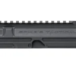 SPIKE'S BILLET UPPER GEN2 MILSPEC, black upper receiver in right-side view with top rail