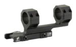 American Defense Mfg. Delta 30mm 1.7 mount, black angled side view with two rings and lever