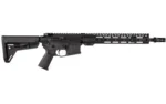 American Defense Mfg. AM DEF UIC MOD2 black left-side view with adjustable stock and ventilated handguard