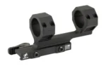 American Defense Mfg. AM DEF DELTA SCOPE MOUNT black angled view with dual rings and side lever