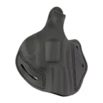 1791 RVLVR THMBRK STLTH BLK RH SZ4.3 black leather holster, right-side view with thumb break