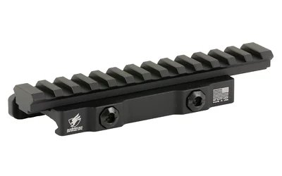 American Defense Mfg. AD-1700, Quick Detach Riser Mount, Fits Picatinny, Anodized Finish, Black AD-1700-XLR-STD