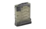 Mission First Tactical MFT Extreme Duty .308 smoke magazine, angled front view with black baseplate