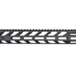 FORTIS CAMBER RAIL 15.3 MLOK BLACK, right-side view with top rail and angled vent cutouts