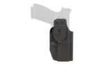 Mission First Tactical MFT IWB Holster Echelon, black front view with belt clip and pistol outline
