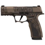 Sig Sauer P365 XMACRO TACOPS "Trump Fight" Handgun 9mm Luger 17rd Magazines(3) 3.7"