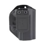 Mission First Tactical MFT AIWB HLSTR CANIK METE MC9 black front view with belt clip and screws