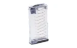 Mission First Tactical MAG MFT Extreme Duty .308 20RD CLEAR, transparent magazine angled view