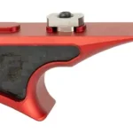 FORTIS SHIFT HANDSTOP CF RED, red side view with black textured insert and silver mounting hardware