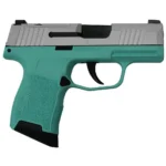Sig Sauer "Silver Slide/Robin's Egg Blue Frame" P365 Optic Ready Handgun 9mm Luger 10rd Magazines(2) 3.1" Barrel X-RAY 3